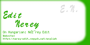 edit nerey business card